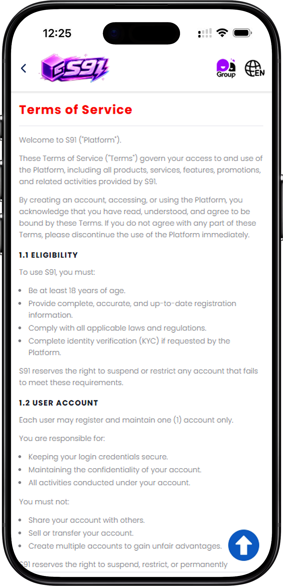S91BOX Eligibility