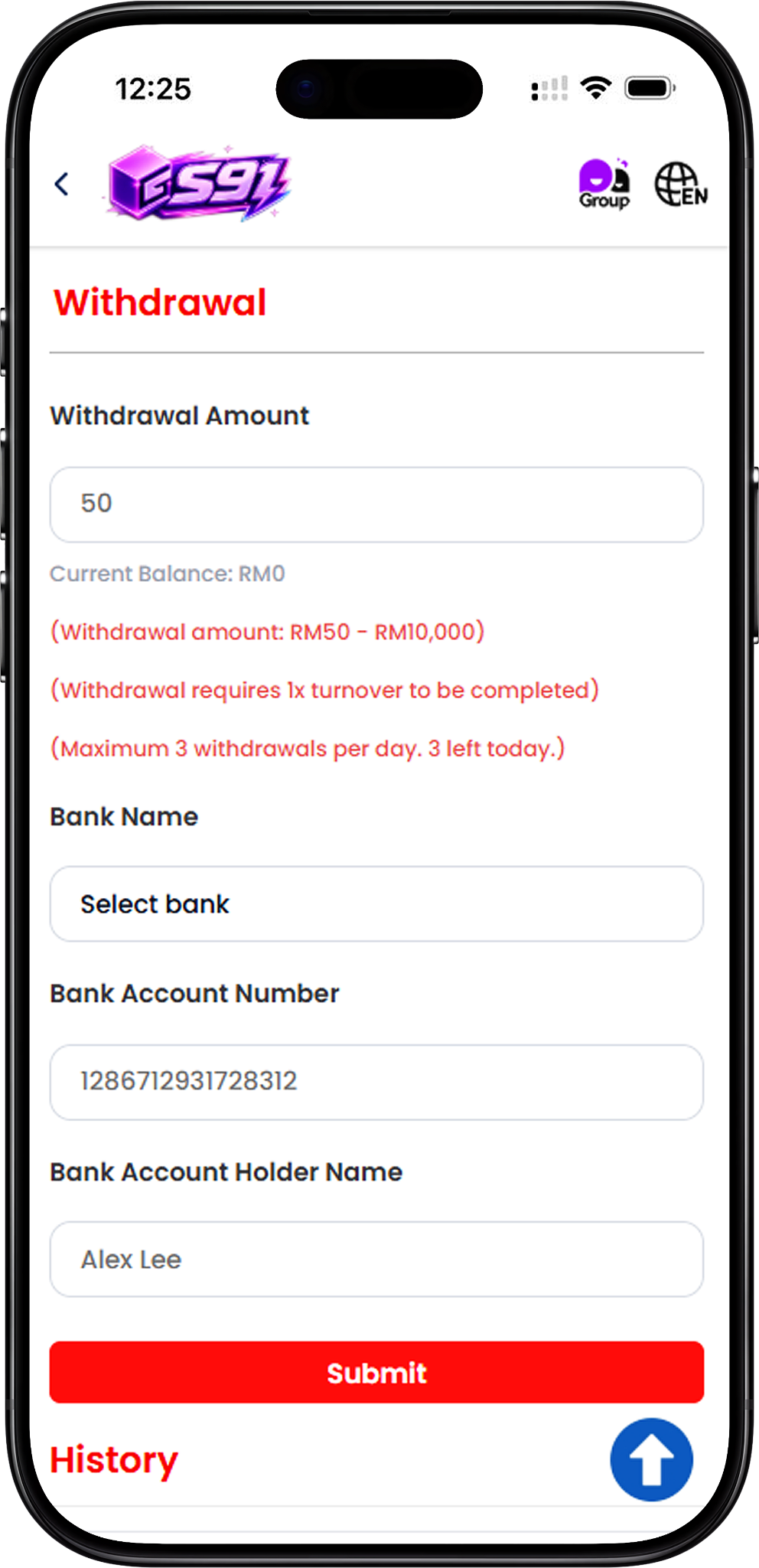 How to Withdraw from S91BOX